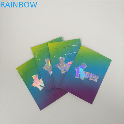 3.5 جرام الوقوف مايلر زيبلوك رقائق الألومنيوم الوقوف الحقيبة مطبوعات الطباعة