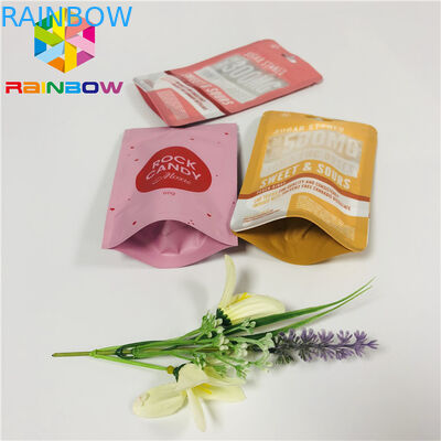 ادارة الاغذية والعقاقير مايلر الوقوف سستة الحقيبة ، Ziplock أكياس بلاستيكية مختومة مع هانغ هول