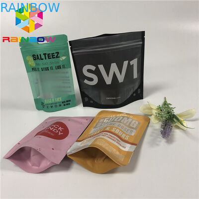 ادارة الاغذية والعقاقير مايلر الوقوف سستة الحقيبة ، Ziplock أكياس بلاستيكية مختومة مع هانغ هول