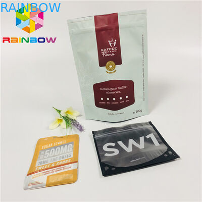 حاجز الرطوبة الألومنيوم احباط الوقوف أكياس الحقيبة القهوة الفول زيبلوك البلاستيك