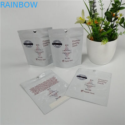 تقف بذاتها الأعشاب البلاستيكية أكياس زيبلوك مخصص مطبوعة مات الأسود احباط الحقيبة