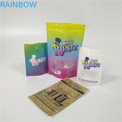 مخصص مطبوعة الوقوف الحقيبة التعبئة والتغليف سطح لامع إنهاء Cbd مع النافذة