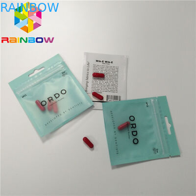 3 ختم الجانب مختومة حبوب منع الحمل الحقيبة الحقيبة التعبئة والتغليف الألومنيوم احباط زيبلوك مخصص الطباعة