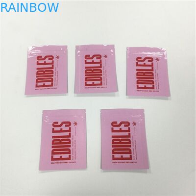 السطح المصقول المطبوعة أكياس Ziplock رقائق الألومنيوم مغلفة الحلوى غائر التعبئة والتغليف