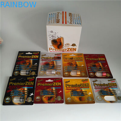 رئيس الوزراء ZEN ذكر الأداء الجنسي تعزيز حبوب منع الحمل نفطة ورقة مربع التعبئة والتغليف