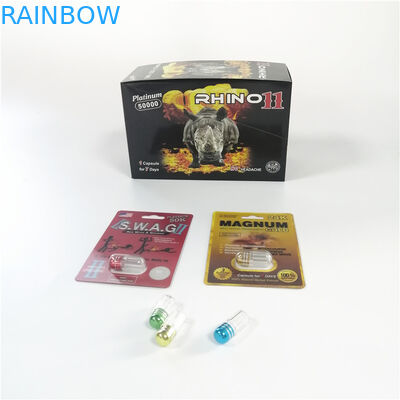 النمر الأسود نفطة التغليف حبوب منع الحمل ورقة مربع تأثير 3D حبوب منع الحمل الجنس الكركدن 69 9000