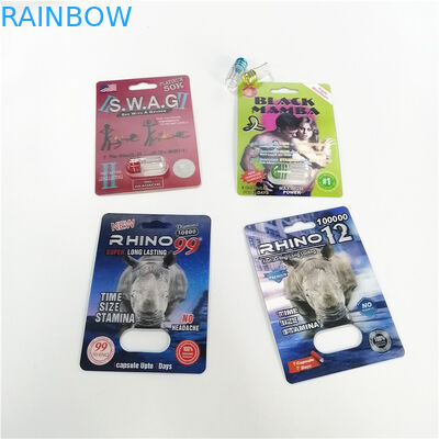 ذكر تعزيز حزمة نفطة الدواء التغليف الأسود ماما رئيس الوزراء زن ورقة عرض بطاقة