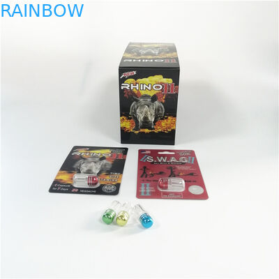 الكركدن 69 سلسلة نفطة بطاقة التعبئة والتغليف حبوب منع الحمل تعزيز الذكور 3D حبة نفطة التعبئة والتغليف