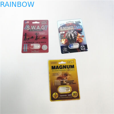 Premizen Cards 3D Cards كبسولة نفطة التعبئة والتغليف لحبوب منع الحمل تعزيز الذكور