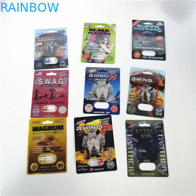 Premizen Cards 3D Cards كبسولة نفطة التعبئة والتغليف لحبوب منع الحمل تعزيز الذكور