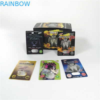 الايكولوجية-- ودية بطاقة نفطة التغليف ذكر ورقة حبوب منع الحمل الجنسي ورقة مع ملصق قشر