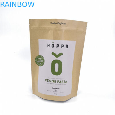 صديقة للبيئة كرافت ورقة كيس التغليف الغذاء الوقوف زيبرفور الخبز / الحلوى / الفواكه