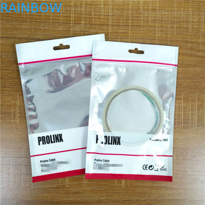 Ziplock كابل USB الحقائب البلاستيكية والتغليف الأغلاق أكياس الهاتف المحمول القضية مع مقبض