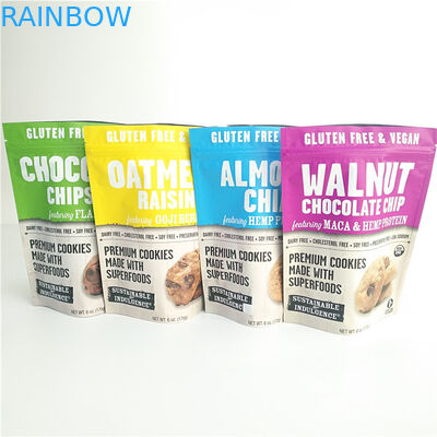 الغلوتين الحرة وجبة خفيفة حقيبة التعبئة والتغليف تغليف أغذية الكوكيز رائحة أكياس والدليل مع Ziplock
