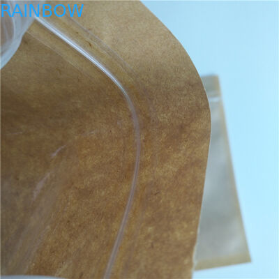 أكياس الكرز بذور القهوة كيس أكياس الورق مخصص القابلة لإعادة التدوير مع النافذة