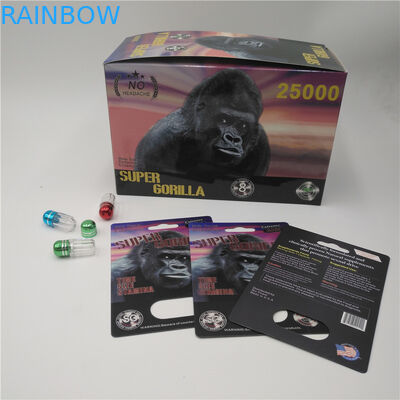 يطير ذكر الطاقة محسن نفطة ورقة بطاقة Gule مزدوج هول مواد التعبئة والتغليف لكبسولة