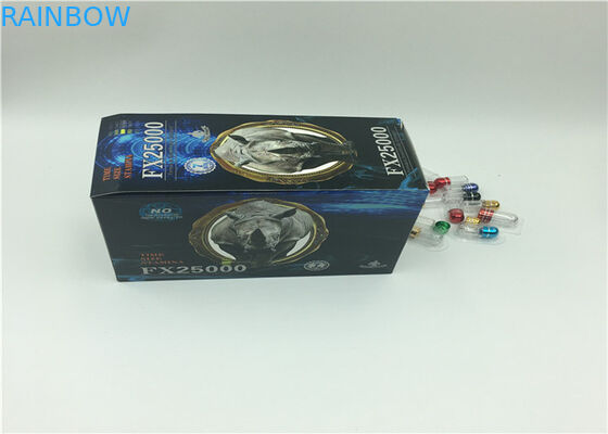 أسود مامبا 3D تأثير بطاقة نفطة التعبئة والتغليف كبسولة الجنس حبوب التصميم حسب الطلب