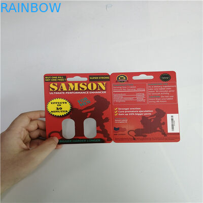 أنثى محسن حبوب منع الحمل بطاقة نفطة التعبئة والتغليف مامبا Burro 30000 لزجاجة كبسولة الذهب