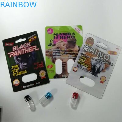 تعزيز الجنسي حبوب منع الحمل بطاقة نفطة التعبئة والتغليف الكركدن 69 الرطوبة دليل على إعادة التدوير