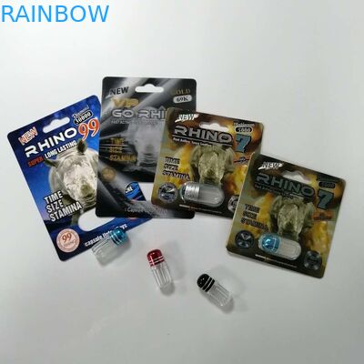 Powful الرجال الجنس قوة الطب نفطة بطاقة التعبئة والتغليف تعزيز الجنسي الكركدن 69 حبوب منع الحمل حزمة