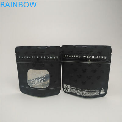 ماتي الأسود مايلر الألومنيوم احباط الوقوف الحقيبة الطبية التبغ ورقة التغليف