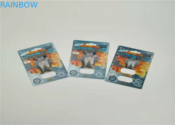 مامبا 3D تأثير بطاقة نفطة التغليف تخصيص الطباعة لحبوب منع الحمل الجنس كبسولة