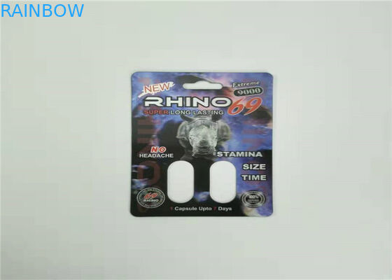 مامبا 3D تأثير بطاقة نفطة التغليف تخصيص الطباعة لحبوب منع الحمل الجنس كبسولة