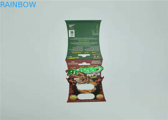 الكركدن 69-9000 بطاقة نفطة التعبئة والتغليف كبسولة الجنس حبوب منع الحمل البلاستيك بطاقة إدراج للذكور التعزيز