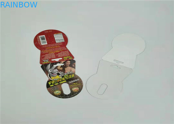 مجموعة واحدة الجنس حبوب منع الحمل ورقة بطاقة التعبئة والتغليف الأحمر الشظية الكركدن V7 بطاقة نفطة لون مخصص