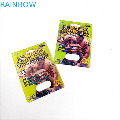 يساير الموضة الشريحة البلاستيك نفطة التغليف الأسود مامسا 3d بطاقة غطاء بلاستيكي لحبوب منع الحمل الجنس