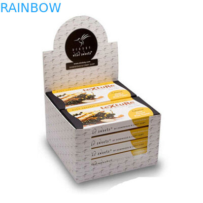 عرض الورق المقوى المموج مربع قابلة للطي التجزئة متجر الجرف صينية جاهزة التعبئة والتغليف