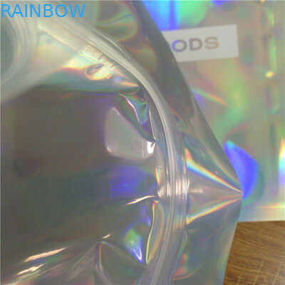 الملابس الداخلية التعبئة والتغليف الوقوف سستة الحقيبة الحقائب قزحي الألوان بريق المجسم Ziplock