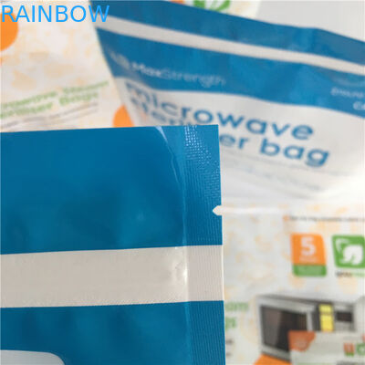 Ziplock الميكروويف أسفل مجمعة أكياس مجمعة الوقوف الحقيبة معقم البلاستيك معوجة