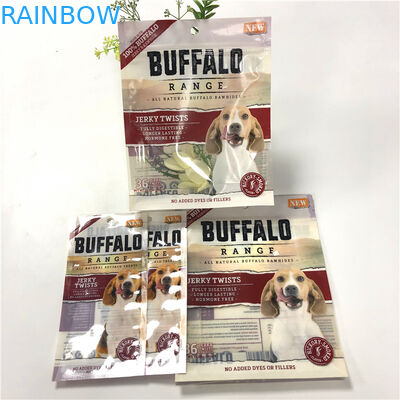 قوي ختم رائحة الحيوانات الأليفة حقيبة أغذية للأشعة فوق البنفسجية شعار المطبوعة مع فتح سهل الشقوق المسيل للدموع