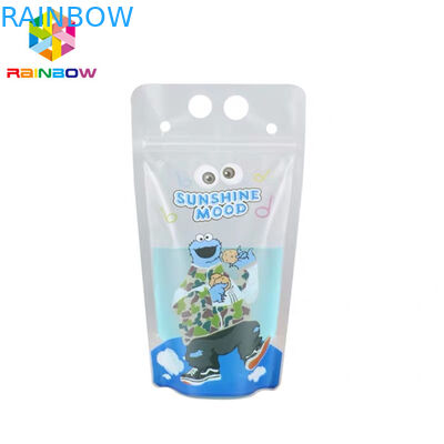 الطباعة الحفر كيس من البلاستيك التعبئة والتغليف القش الملونة لتعبئة المشروبات السائلة