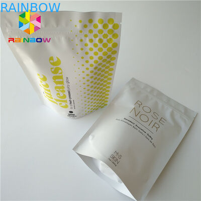 Ziplock المطبوعة احباط الوقوف مستحضرات التجميل كيس التغليف جوز الهند / القهوة فرك الجسم