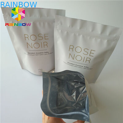 Ziplock المطبوعة احباط الوقوف مستحضرات التجميل كيس التغليف جوز الهند / القهوة فرك الجسم