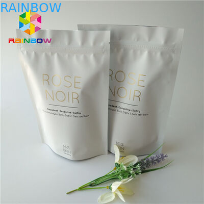 Ziplock المطبوعة احباط الوقوف مستحضرات التجميل كيس التغليف جوز الهند / القهوة فرك الجسم