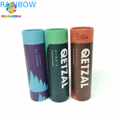 كرافت ورقة مربع التعبئة والتغليف شعار جولة الشكل مخصص مطبوعة للهدايا / مستحضرات التجميل / الغذاء