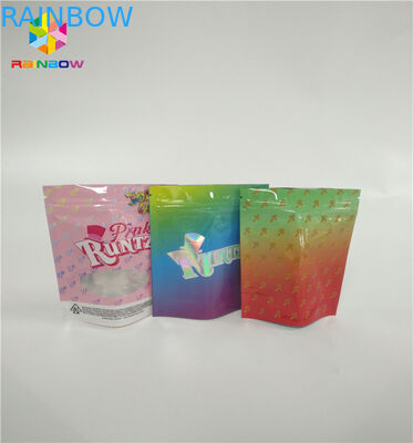 3.5G Childproof أكياس الوقوف زيبر الحقيبة تخصيص طباعة Runtz حزمة رائحة الإثبات