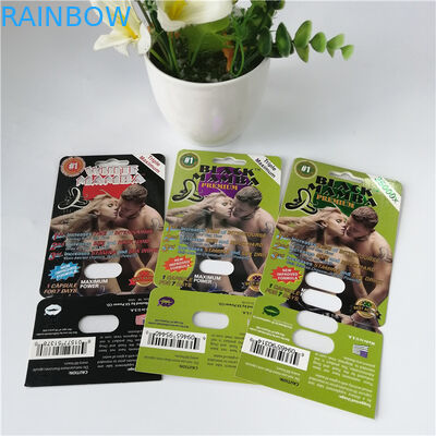 تخصيص حزمة نفطة 3D التغليف رجل بثور تعزيز الأداء الجنسي حبوب منع الحمل