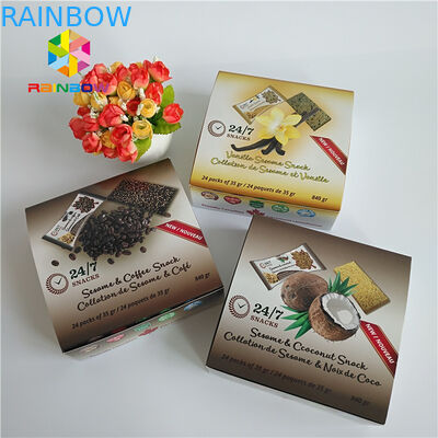 مستطيل قابلة للطي الهولوغرام ورقة التغليف مربع لمستحضرات التجميل رمش فرشاة قناع الوجه