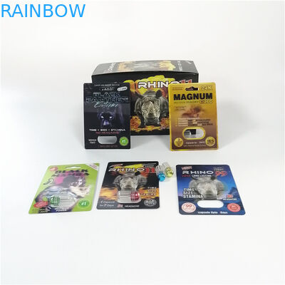 أحمر الكركدن 69 القضيب توسيع كبسولات جرة رصاصة حبوب الجنس الطب حزمة من البلاستيك