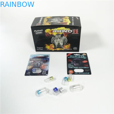 الشعار حسب الطلب حبوب الجنس نفطة التغليف الكركدن الأسود النمر ذكر تعزيز حزم كبسولة