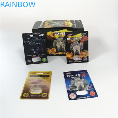 تعزيز الجنسي حبوب منع الحمل بطاقة نفطة التغليف الكركدن سلسلة لمسحوق كبسولة الجنس حزمة