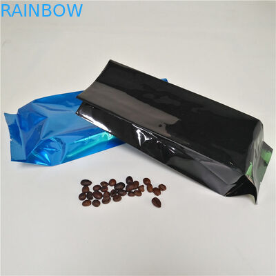 الألومنيوم احباط الجانب مجمعة أكياس الشاي التعبئة والتغليف القهوة الحقيبة الحرارة الختم مع صمام
