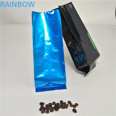 الألومنيوم احباط الجانب مجمعة أكياس الشاي التعبئة والتغليف القهوة الحقيبة الحرارة الختم مع صمام
