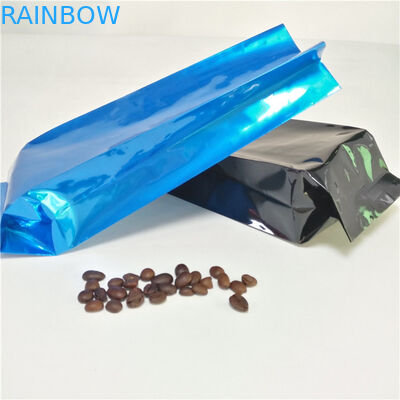الألومنيوم احباط الجانب مجمعة أكياس الشاي التعبئة والتغليف القهوة الحقيبة الحرارة الختم مع صمام