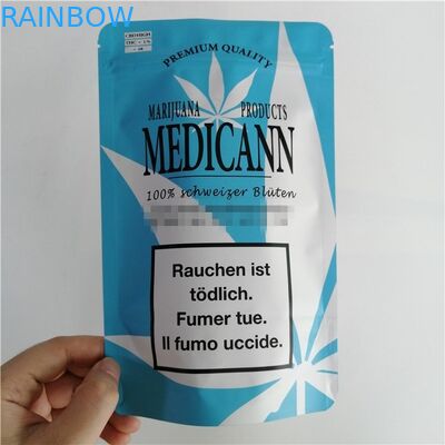 مايلر الألومنيوم احباط الرمز البريدي قفل الوقوف أكياس مخصص مطبوعة قابلة للتحلل المعمرة