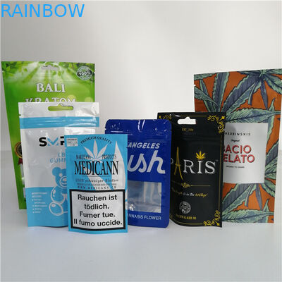 أكياس البلاستيك زيبلوك الشاي أكياس التعبئة والتغليف القابلة للتحلل قابلة للغذاء للأغذية / الفواكه المجففة